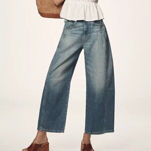 The Kenna Mid-Rise Heritage Barrel Jeans by Pilcro 27